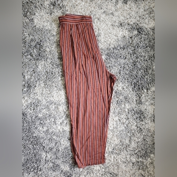 Bundle Only: ASOS Women's Brown Striped Viscose Soft   Casual Pants SZ 8. - Picture 9 of 10